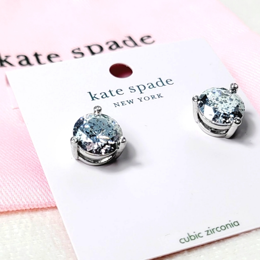 Kate Spade NY Rise and Shine Studs Silver Patina